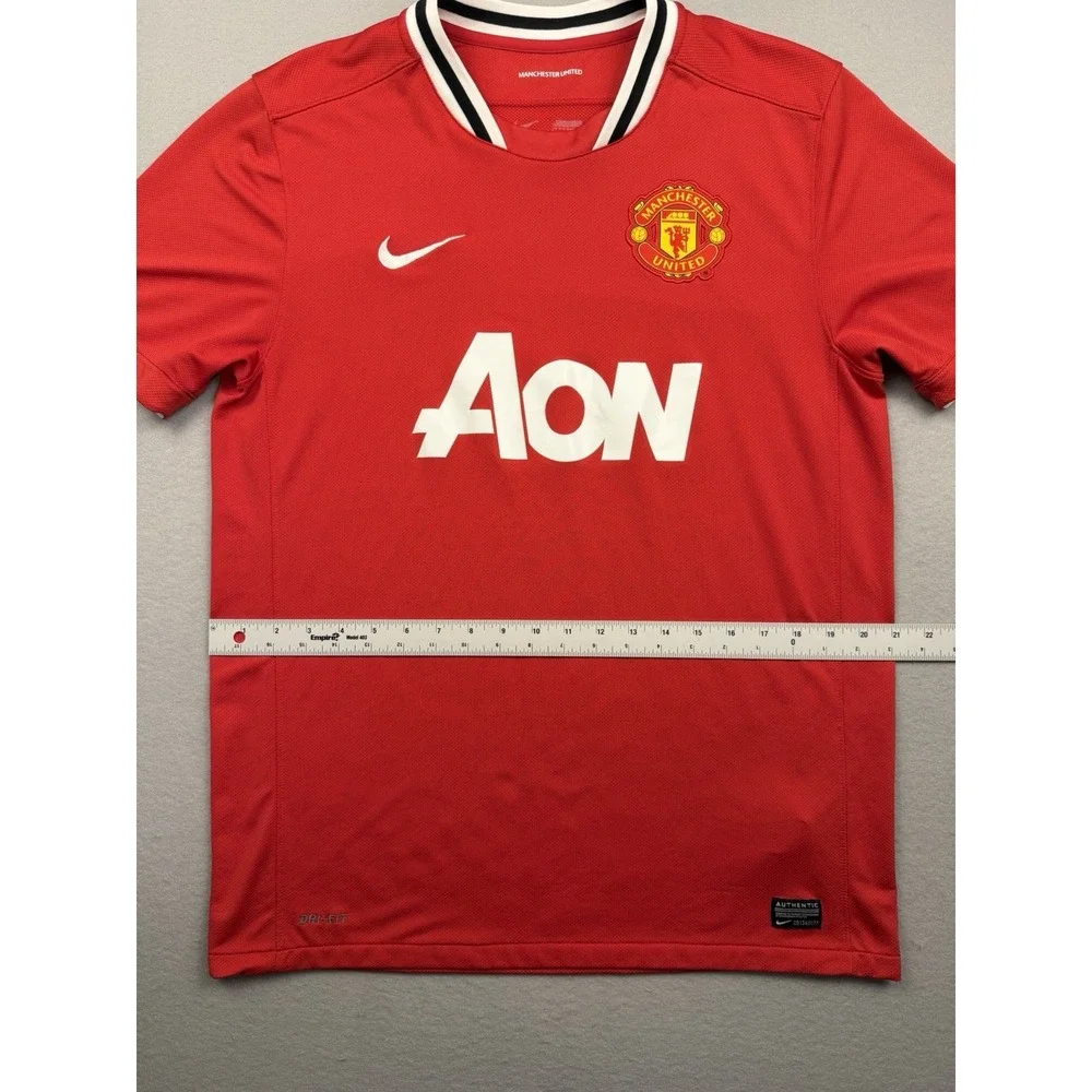 Manchester United L Nike 2011/12 Home Y2k Football Shirt Soccer Jersey
